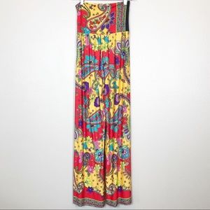 Wide Leg Paisley Palazzo Pants Small